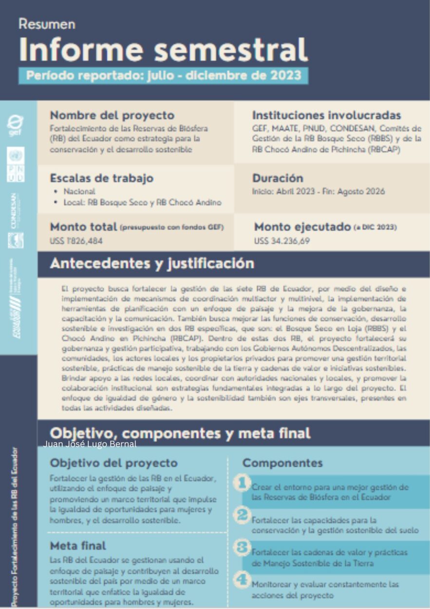 Informe semestral Período reportado: julio - diciembre de 2023