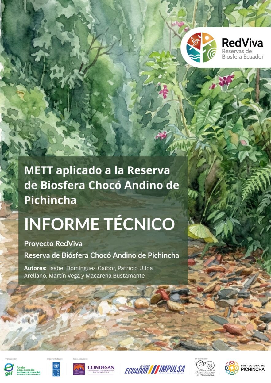 METT aplicado a la Reserva de Biosfera Chocó Andino de Pichincha