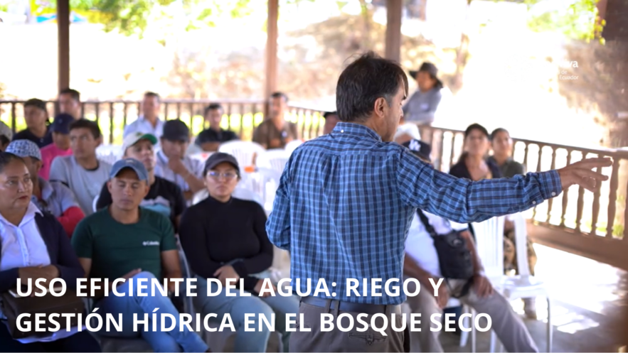Uso eficiente del agua: riego y gestión hídrica en el Bosque Seco
